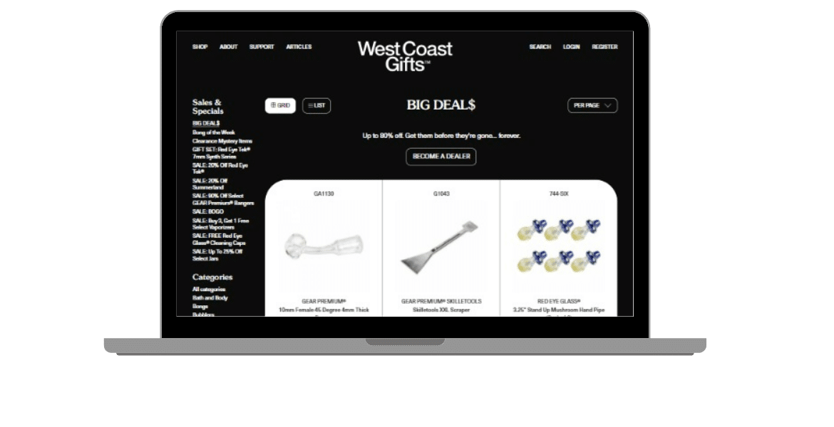 Wst Coast Gifts - eCommerce solution on top of Sylius case study
