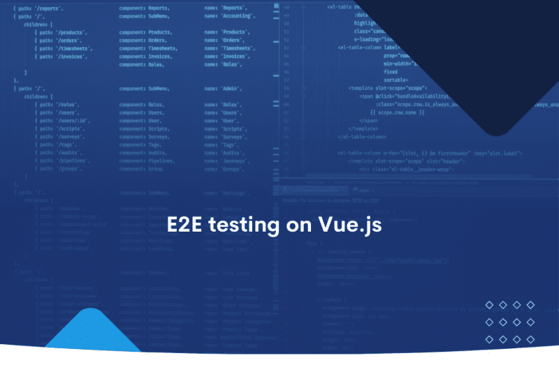 E2E testing on Vue.js