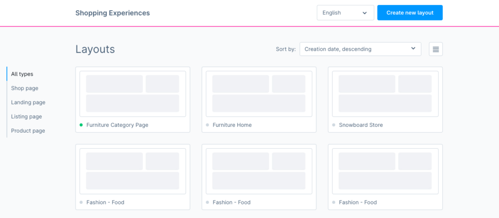 Shopware CMS Layouts