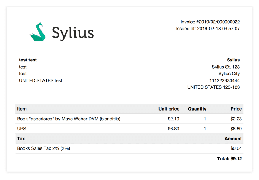 Top sylius plugins - Invoicing Plugin by Sylius